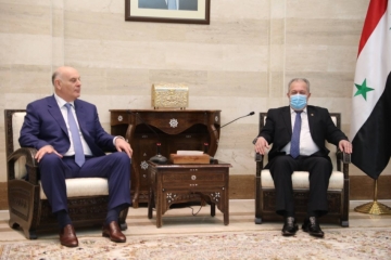 PRESIDENT ASLAN BZHANIA MET WITH PRIME MINISTER OF SYRIA
